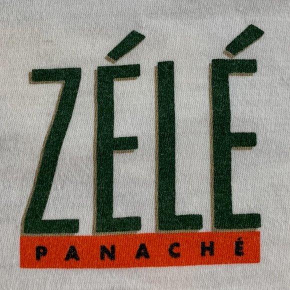 Vintage 90s Single Stitch Zele Panache Imported Beer Art Deco Waiter Pen… - Picture 7 of 16